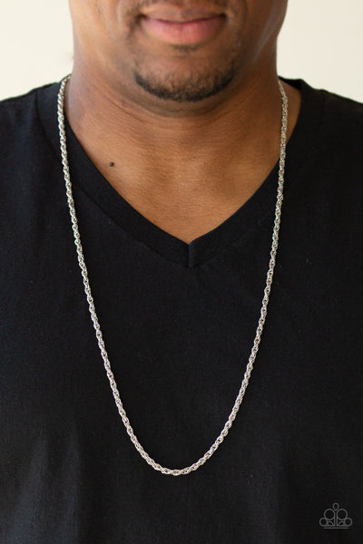 The Go-To Guy - Silver Mens Necklace